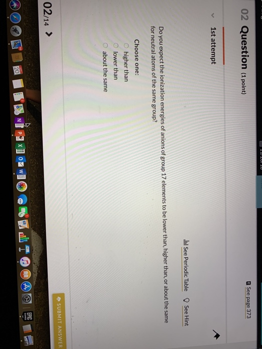 Solved 02 Question (1 point) e See page 373 1st attempt hd | Chegg.com