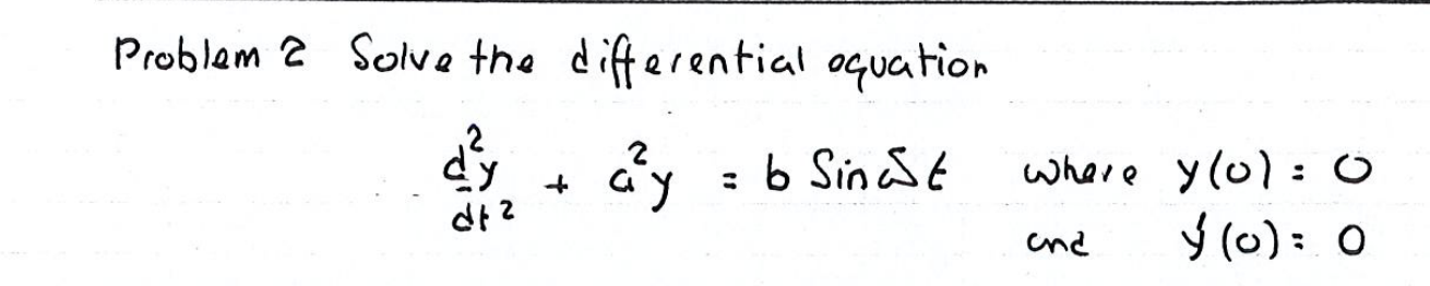Solved Please solve the 2nd order differential equation | Chegg.com