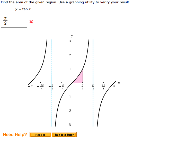 Solved Find the area of the given region. Use a graphing | Chegg.com