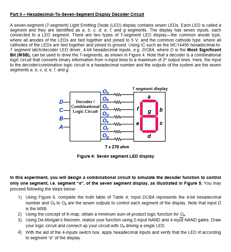 seven segment display circuit diagram