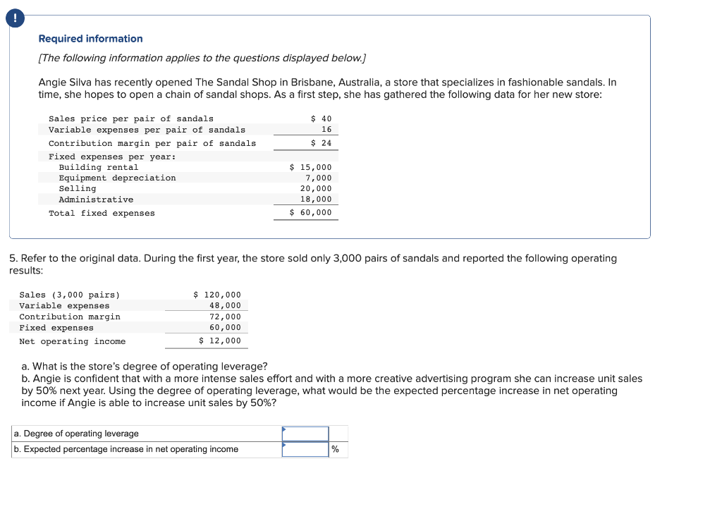 Solved ! Required Information (the Following Information 