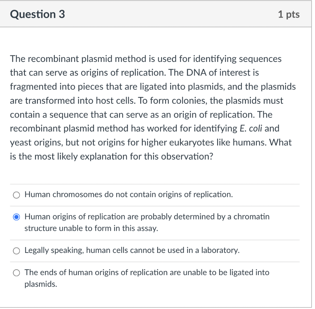 Solved The Recombinant Plasmid Method Is Used For Chegg Com