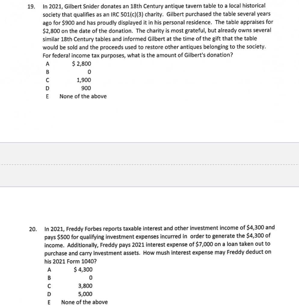 Solved 17. During 2021, calendar year Corp. A purchases | Chegg.com