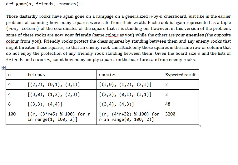 Python. This is all the info I was given. I don't | Chegg.com