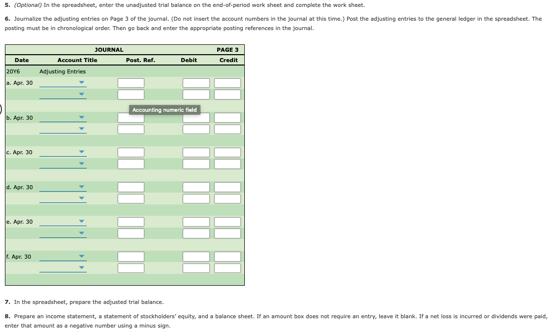 Solved Complete Accounting Cycle For The Past Several Years Chegg