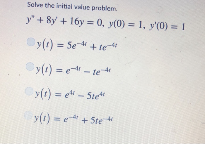 Initial value