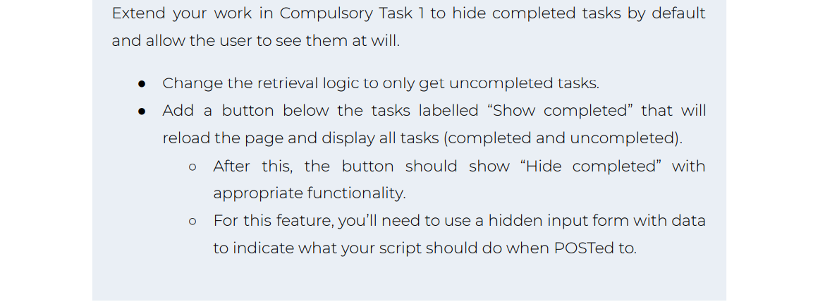 Solved Compulsory Task 1 Create a file called student.php