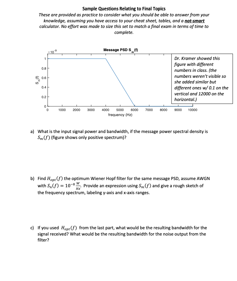 Sample Questions Relating to Final Topics These are | Chegg.com