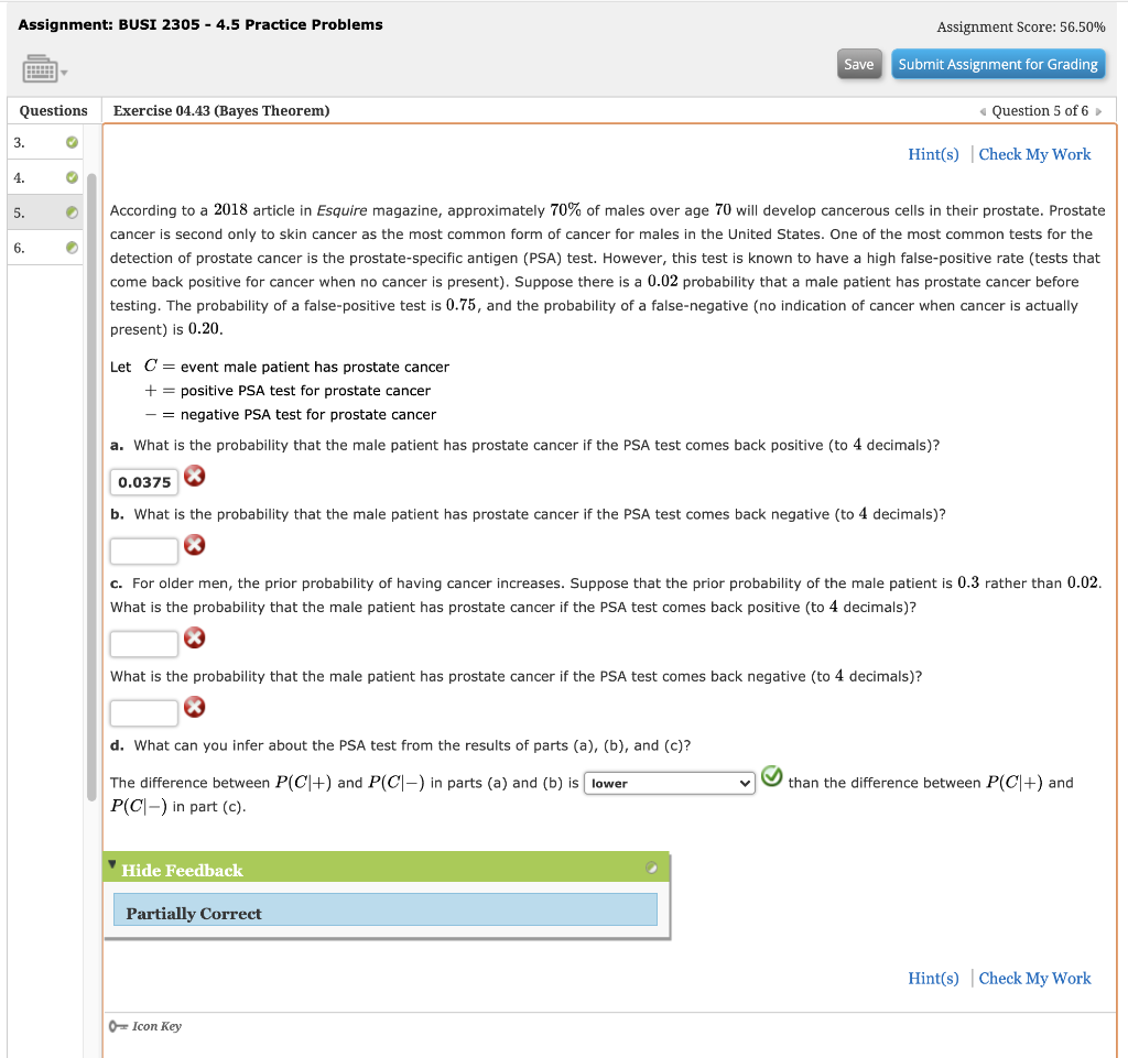 Solved Assignment: BUSI 2305 - 4.5 Practice Problems | Chegg.com