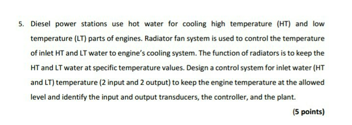 function of radiator in diesel engine