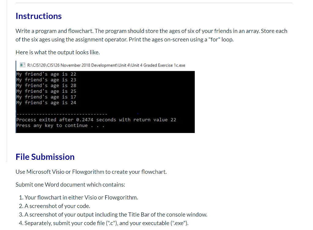 Solved Instructions Write A Program And Flowchart. The | Chegg.com