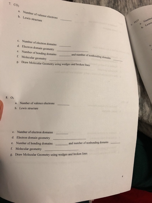 Solved TA Lab Section Date_ Molecular Geometry and Bonding | Chegg.com