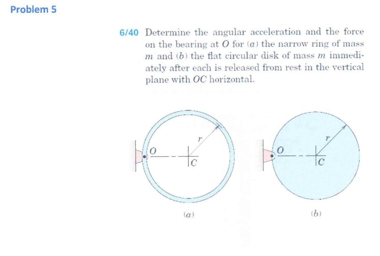 Solved Problem5 6/40 Determine the angular acceleration and