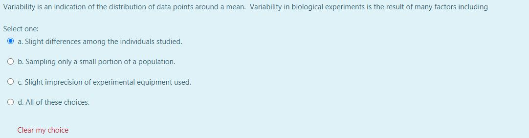 Solved Variability is an indication of the distribution of | Chegg.com