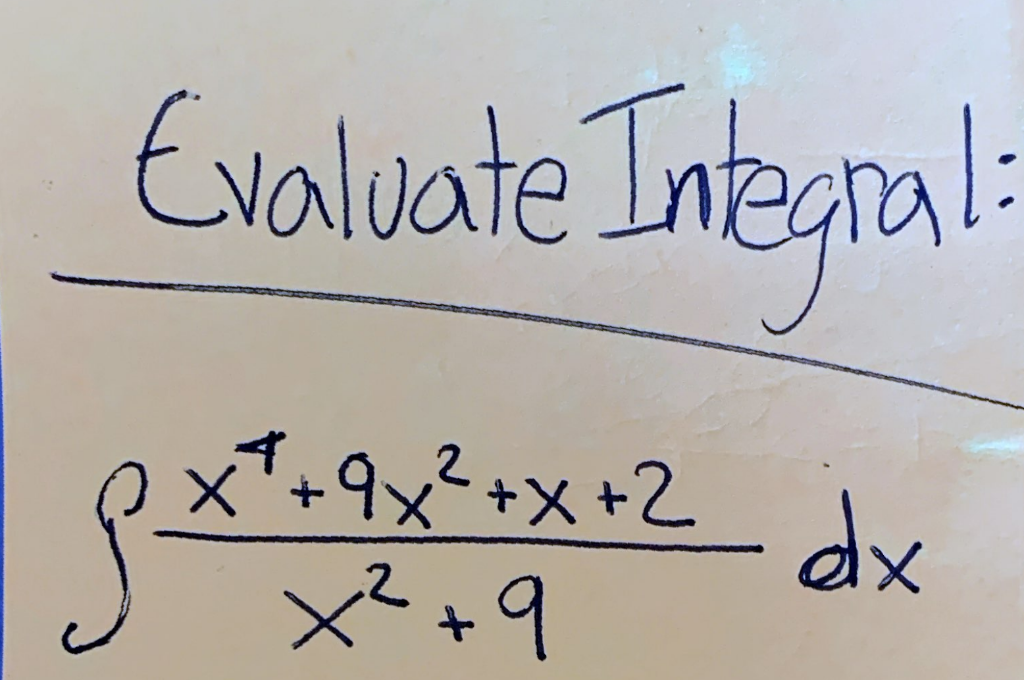 Solved Evaluate Integral Sex 2 9x²x2 Dx X²9 0958