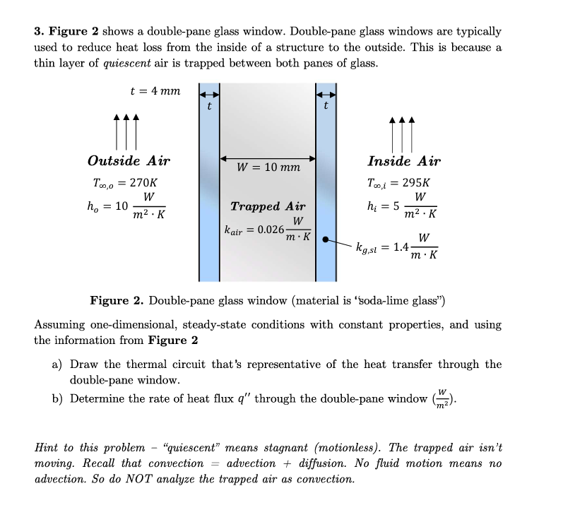 Solved The single pane and double pane glass windows shown