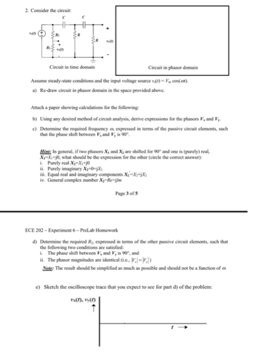 Solved 2. Consider the circuit Circuit in time domain | Chegg.com