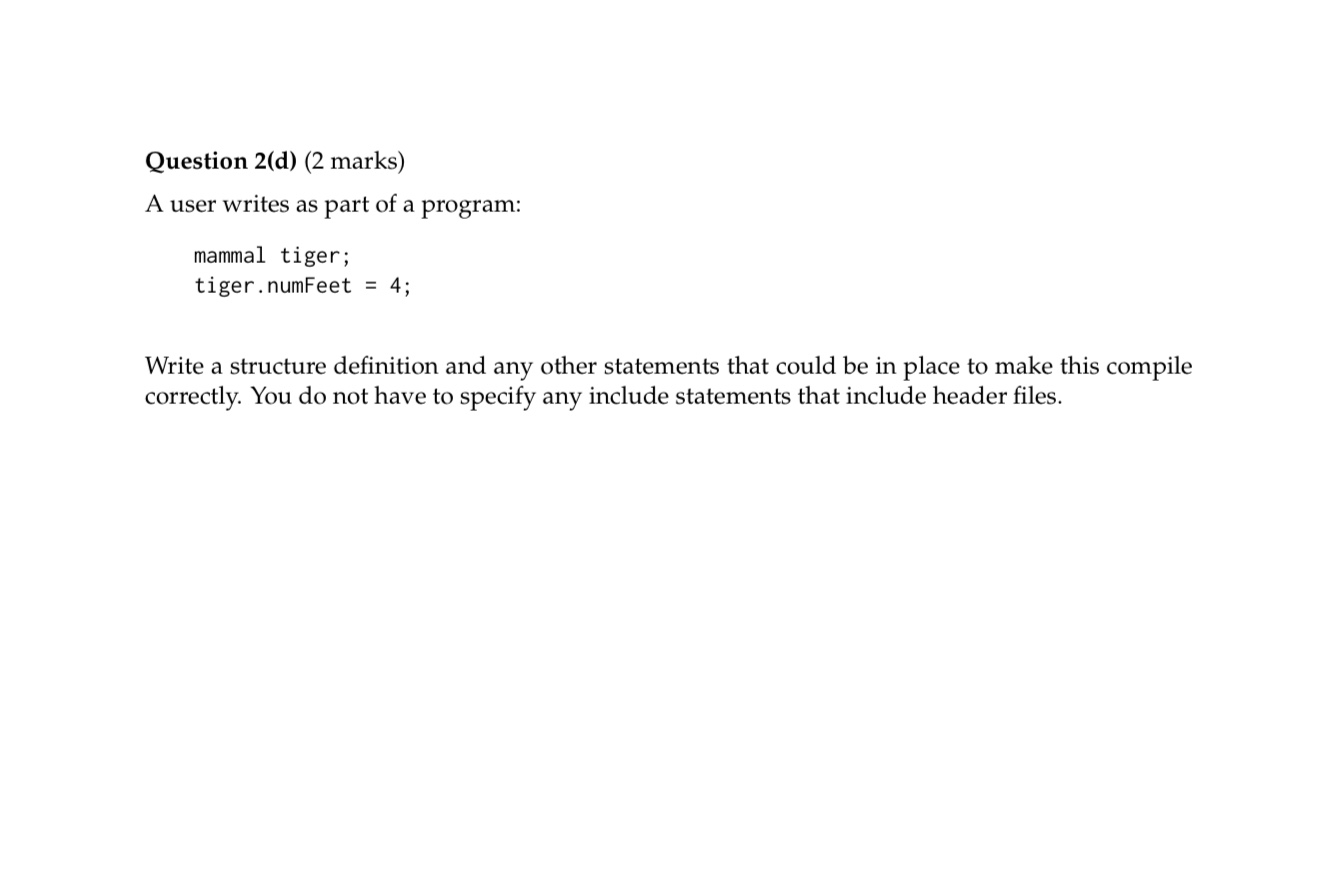 Question 2(a) (2 marks) You have an array of string | Chegg.com