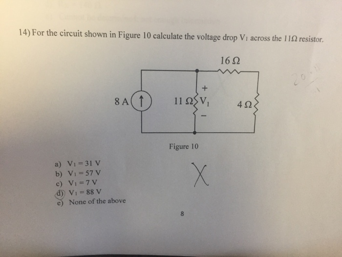 Solved For the circuit shown in Figure 10 calculate the | Chegg.com