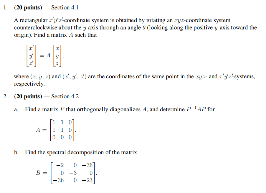 Solved A rectangular x′y′z′coordinate system is obtained by