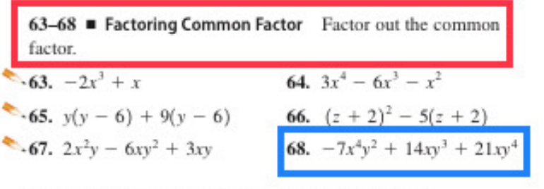 common factor of 63
