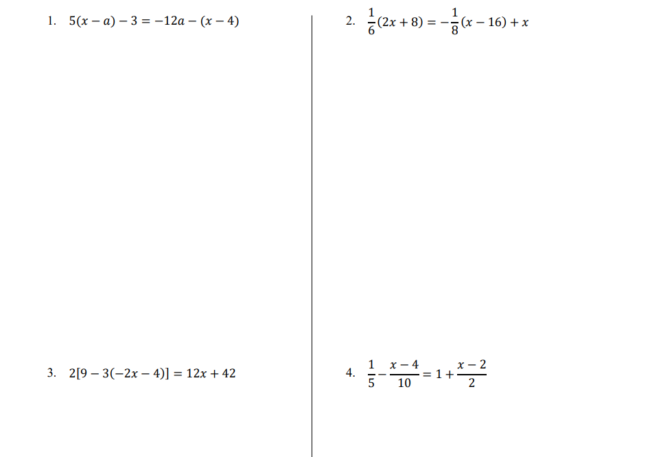 8 x 5 )= 12 4x 1 )  12