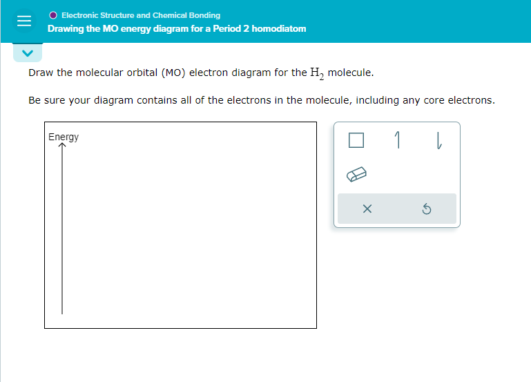 Solved Draw the molecular orbital (MO) ﻿electron diagram for | Chegg.com