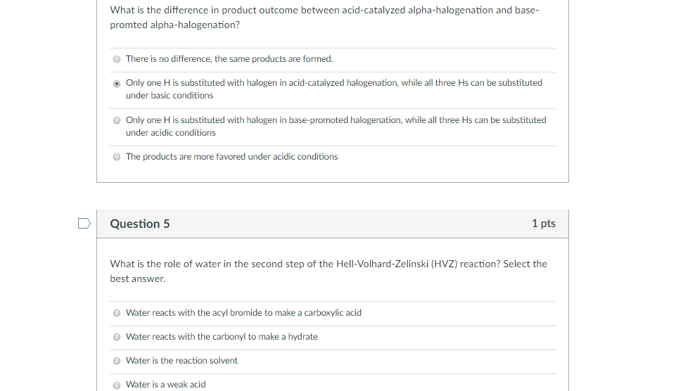 Solved What is the difference in product outcome between | Chegg.com