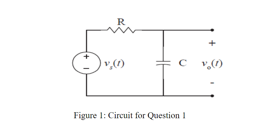 Solved For the passive first order filter circuit shown in | Chegg.com