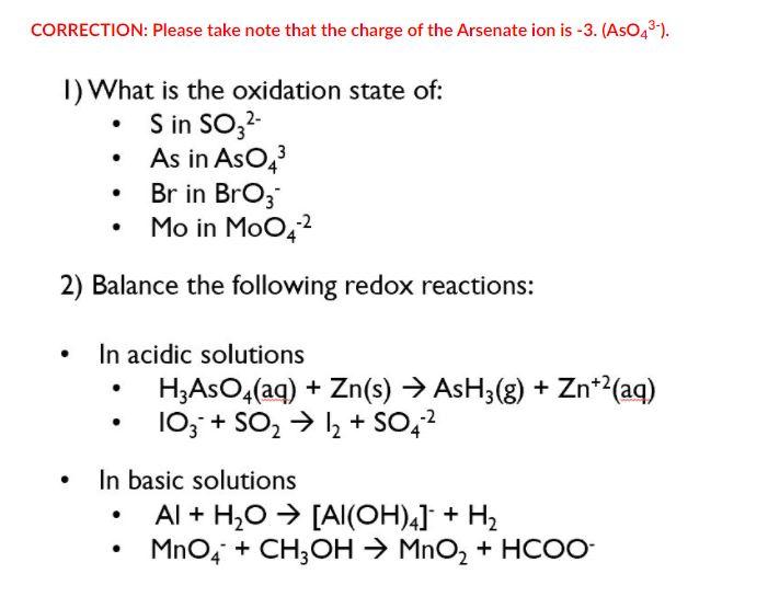 Solved CORRECTION: Please take note that the charge of the | Chegg.com