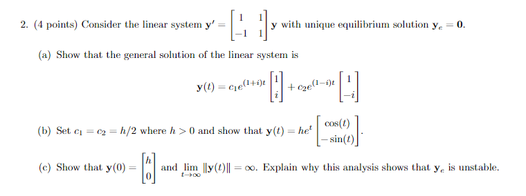 Math Problems About Equilibrium Solutions And 