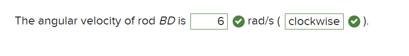 Solved The angular velocity of rod \\( D E \\) is a constant | Chegg.com