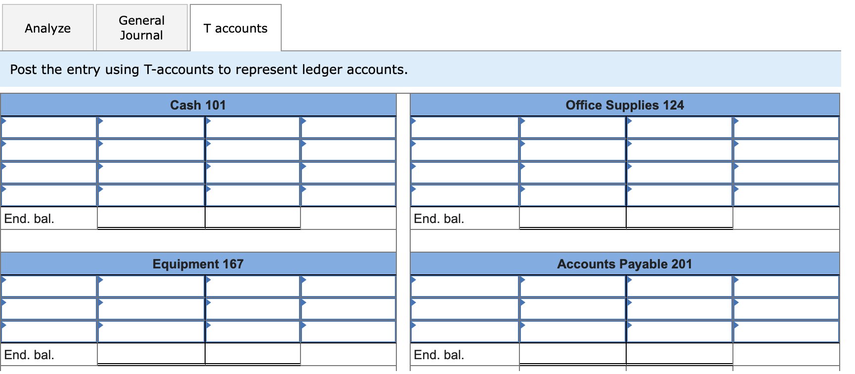 Solved For each transaction, (1) analyze the transaction | Chegg.com