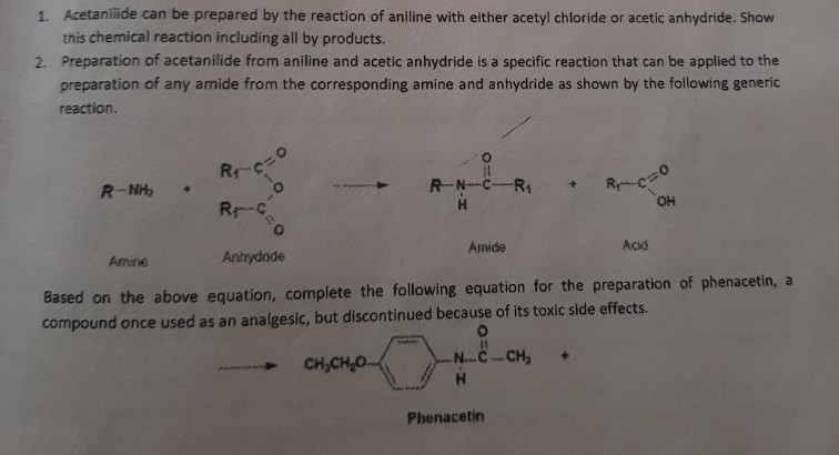 Structural Formula Of Acetanilide