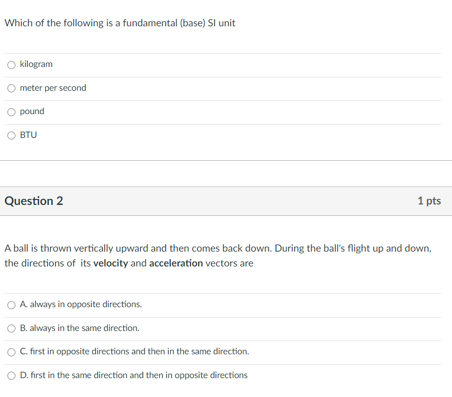 Solved Which of the following is a fundamental (base) Si | Chegg.com
