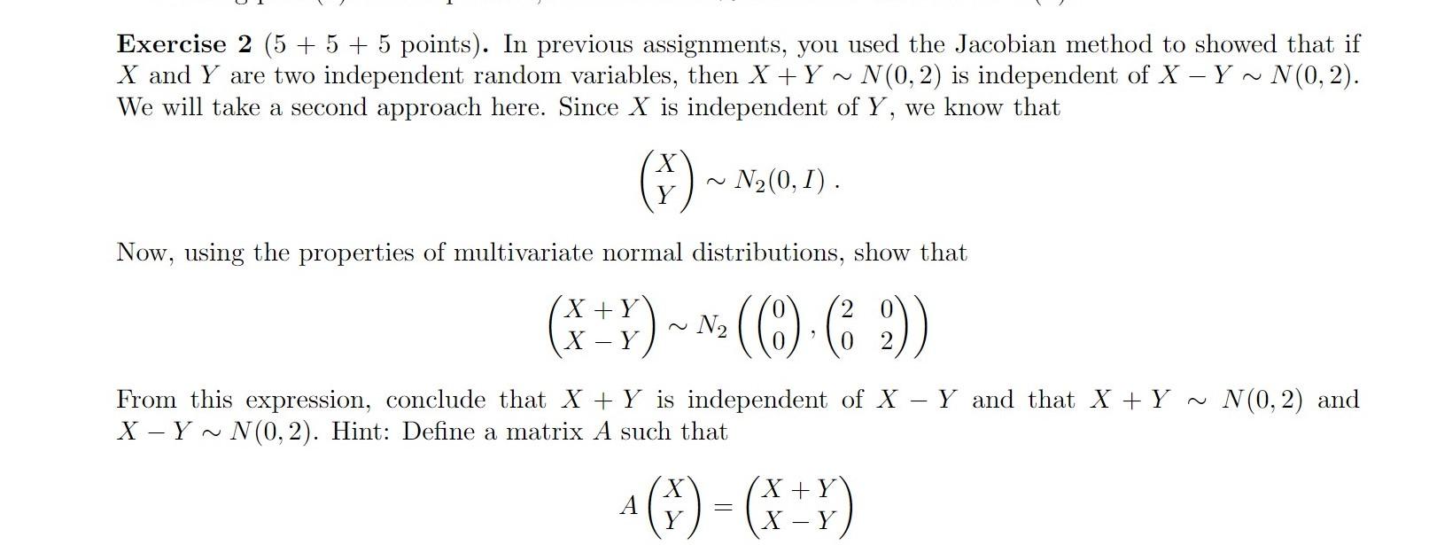 Solved Exercise 2 (5 + 5 + 5 points). In previous | Chegg.com