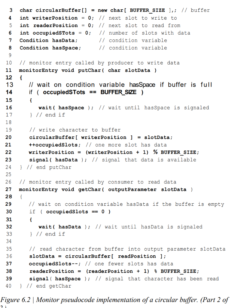 1. Which Statements ensure that the buffer “wraps | Chegg.com