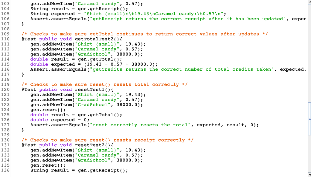 Solved JUnit Test Fail in jGRASP. Please help! I have to | Chegg.com