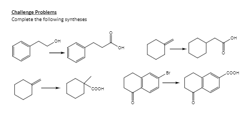 Solved Challenge Problems Complete The Following Syntheses | Chegg.com