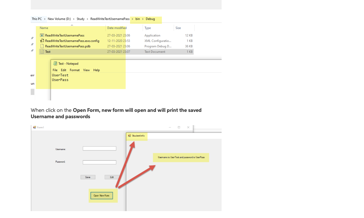 Solved Trying to make a code work for this form in visual | Chegg.com