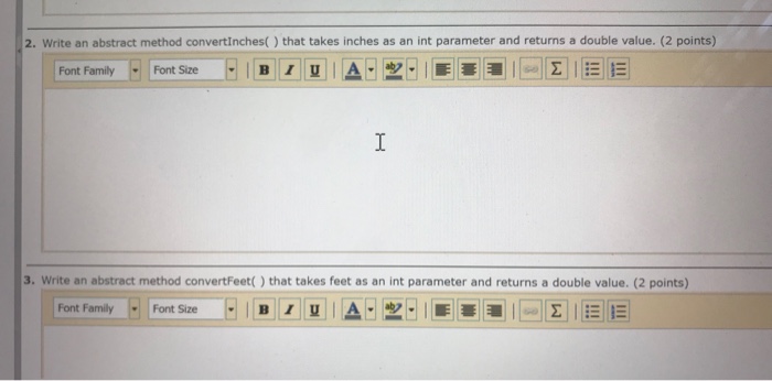 Solved 2 Write An Abstract Method ConvertInches That Chegg