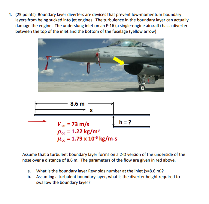 Solved 4. (25 points) Boundary layer diverters are devices | Chegg.com