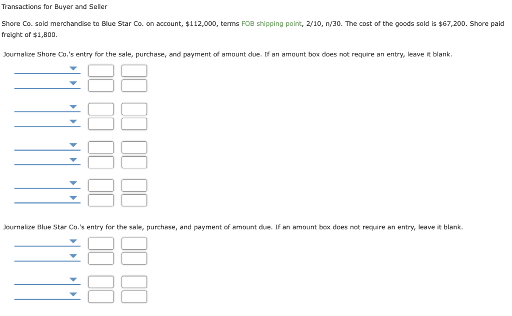 solved-transactions-for-buyer-and-seller-shore-co-sold-chegg