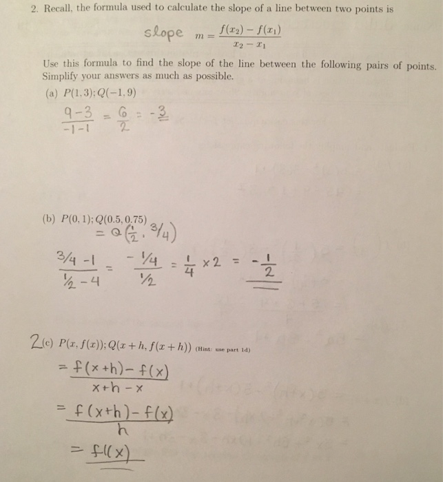Solved I need the answer to number 3 using part 2c. | Chegg.com