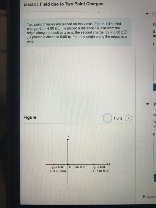 Solved Electric Field due to Two Point Charges v P Two point | Chegg.com