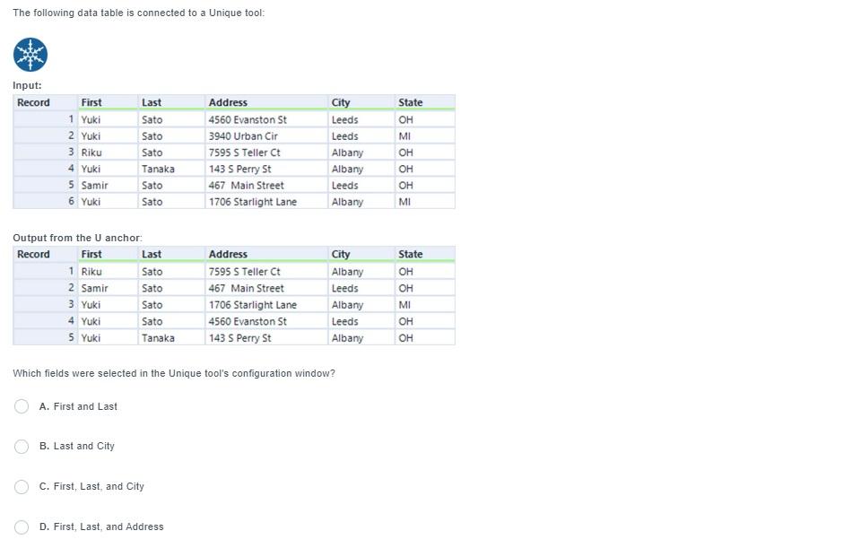 The following 2 datasets are connected to a Find | Chegg.com