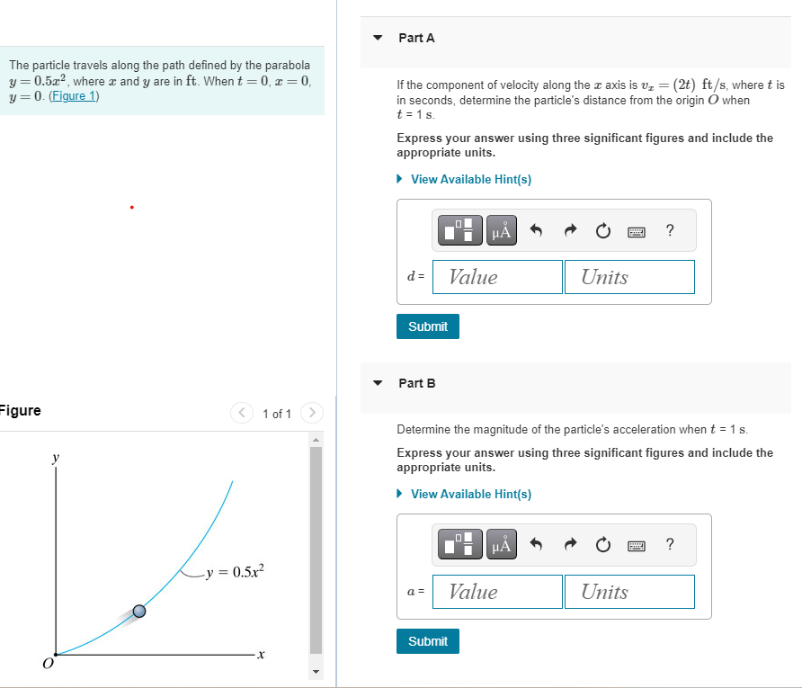 Solved The Particle Travels Along The Path Defined By The | Chegg.com