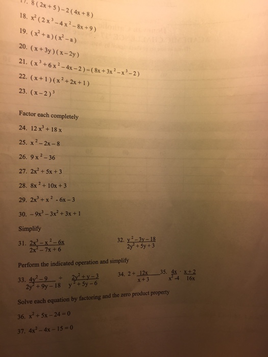 Solved Simplify each expression and eliminate any negative | Chegg.com