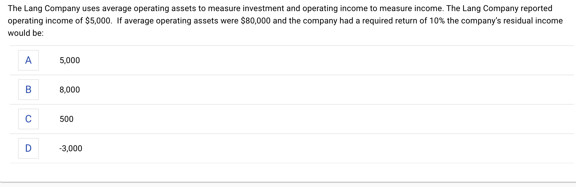 Solved The Lang Company uses average operating assets to