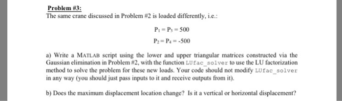 Solved I need you to solve problem 3 so u need problem 2 for | Chegg.com